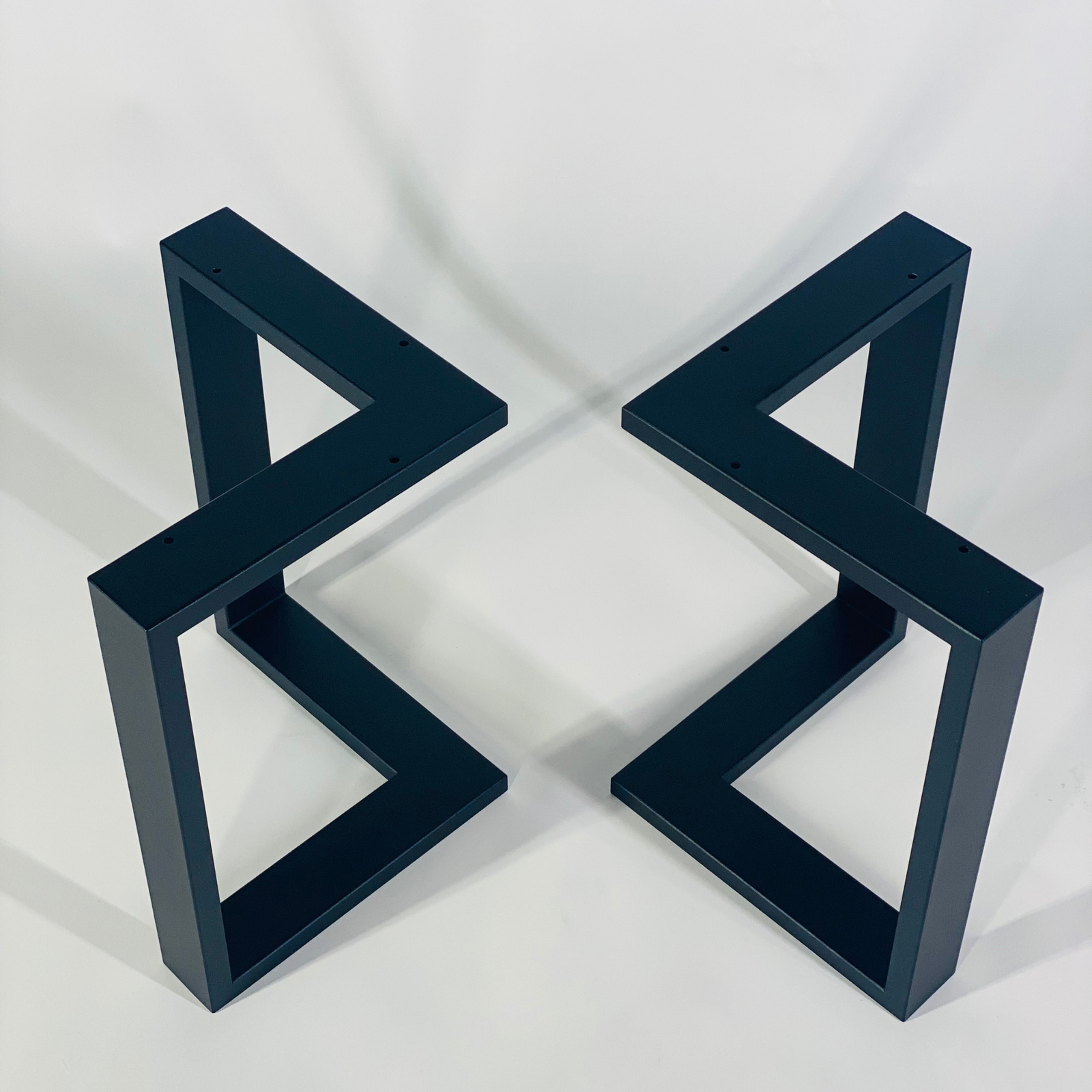 Lshape coffee table base, view 2