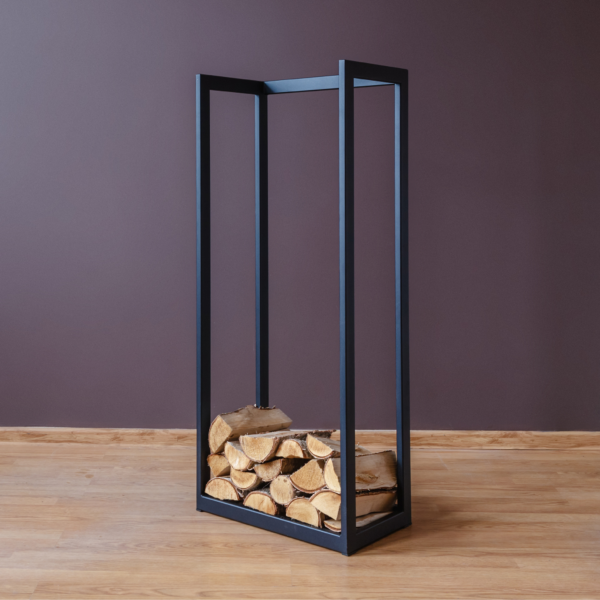 Maple vertical firewood rack