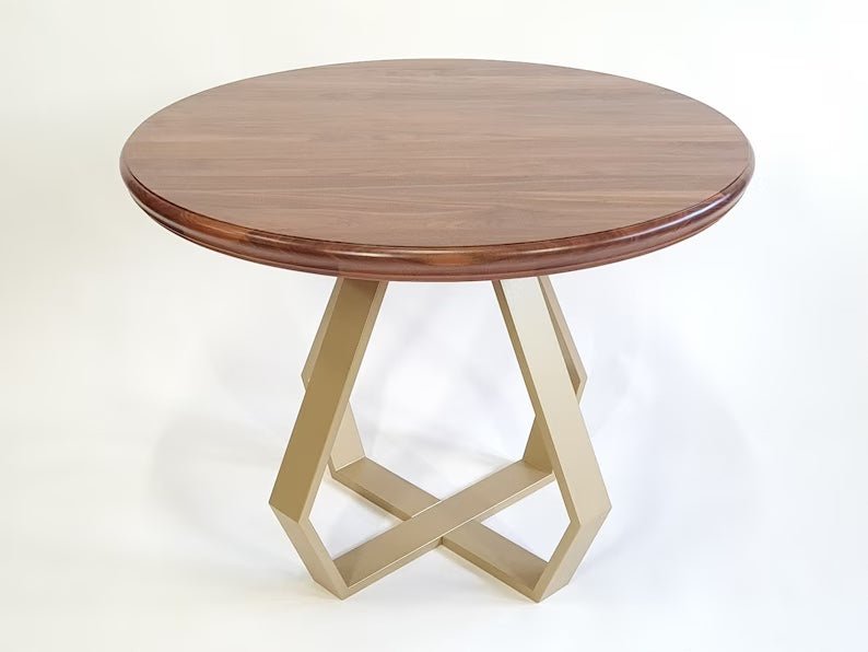 Pear 7 dining table base, view 3