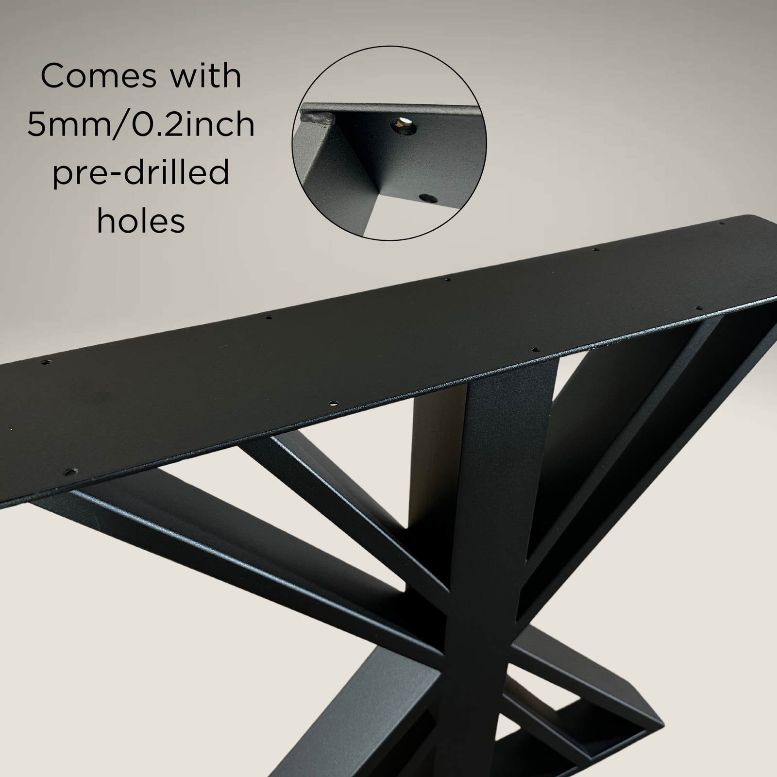 Farmhouse desk table legs, view 8