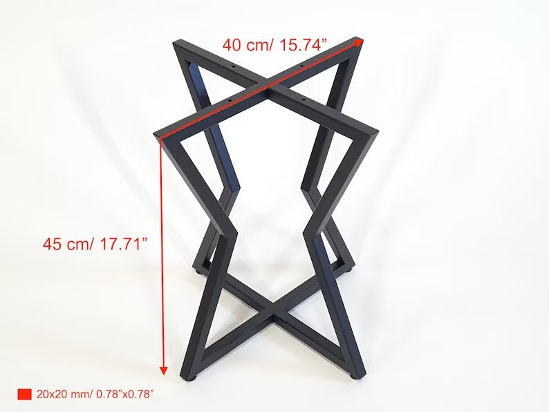 Star S coffee table base, view 6