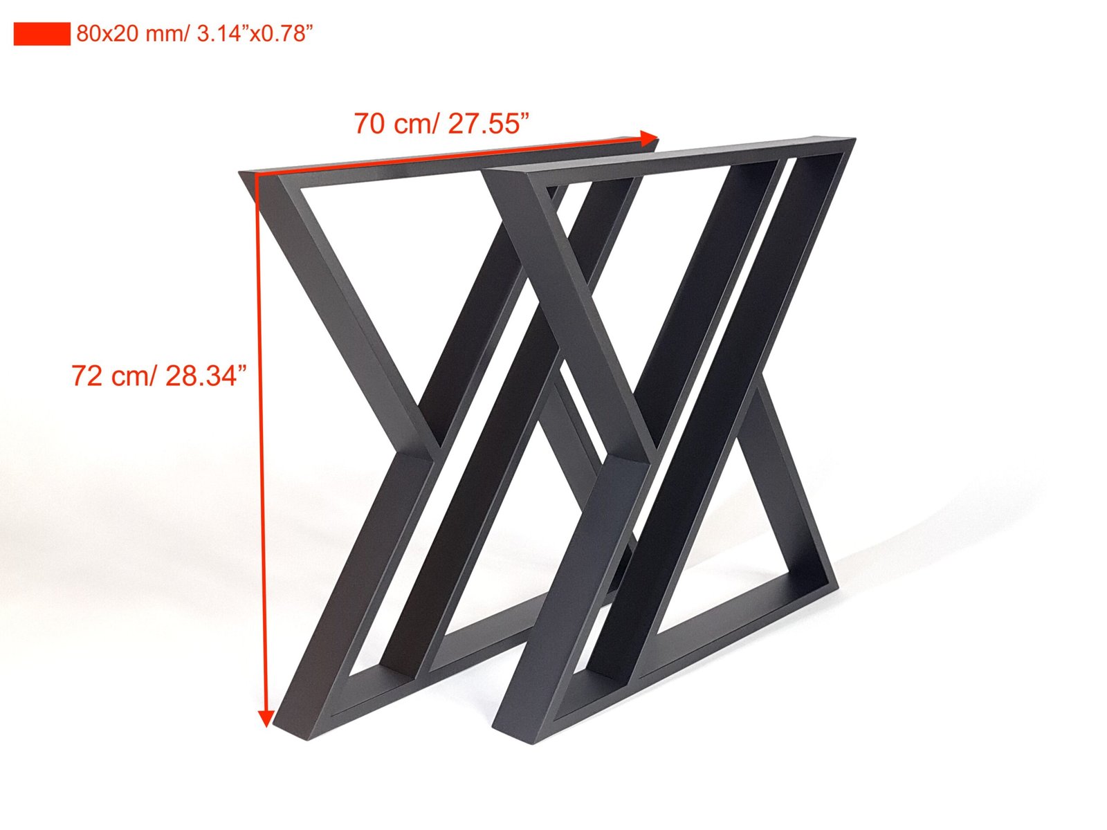 Sandtimer 2 desk table legs, view 4