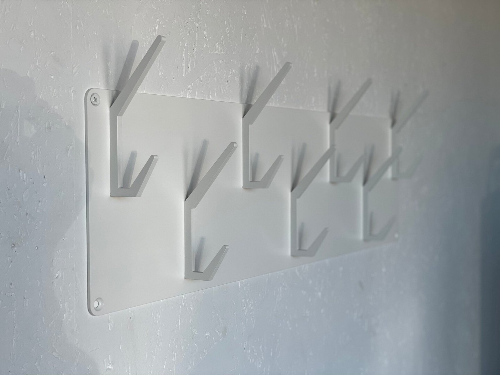 Steel Industrial style steel coat & hat rack covered with powder coating (5" / 14 cm height) , view 4