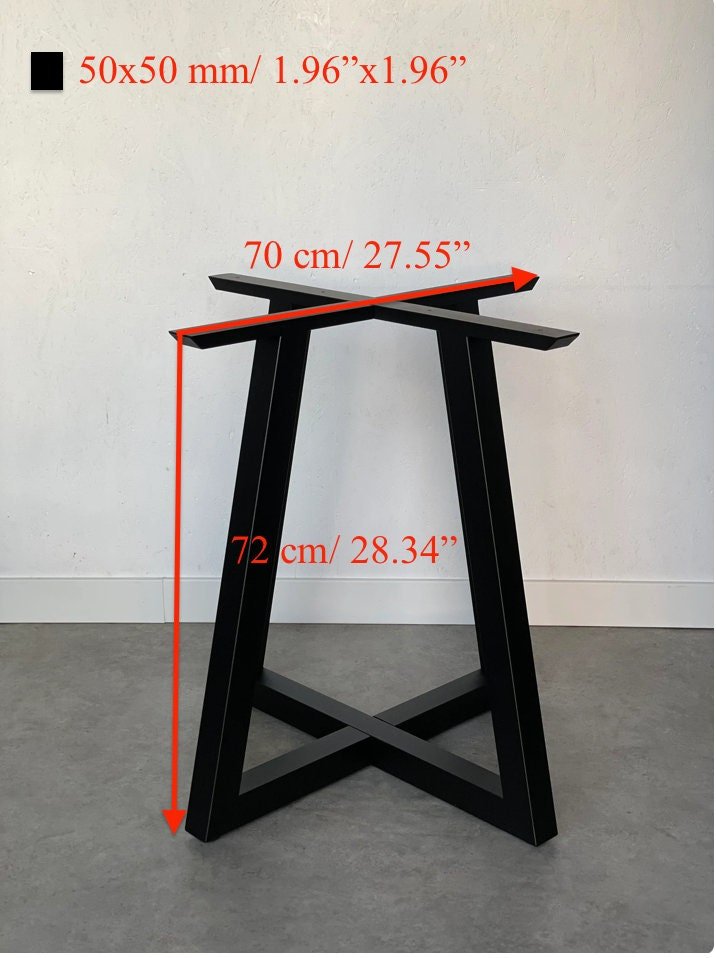 High Cross 5 dining table base, view 2