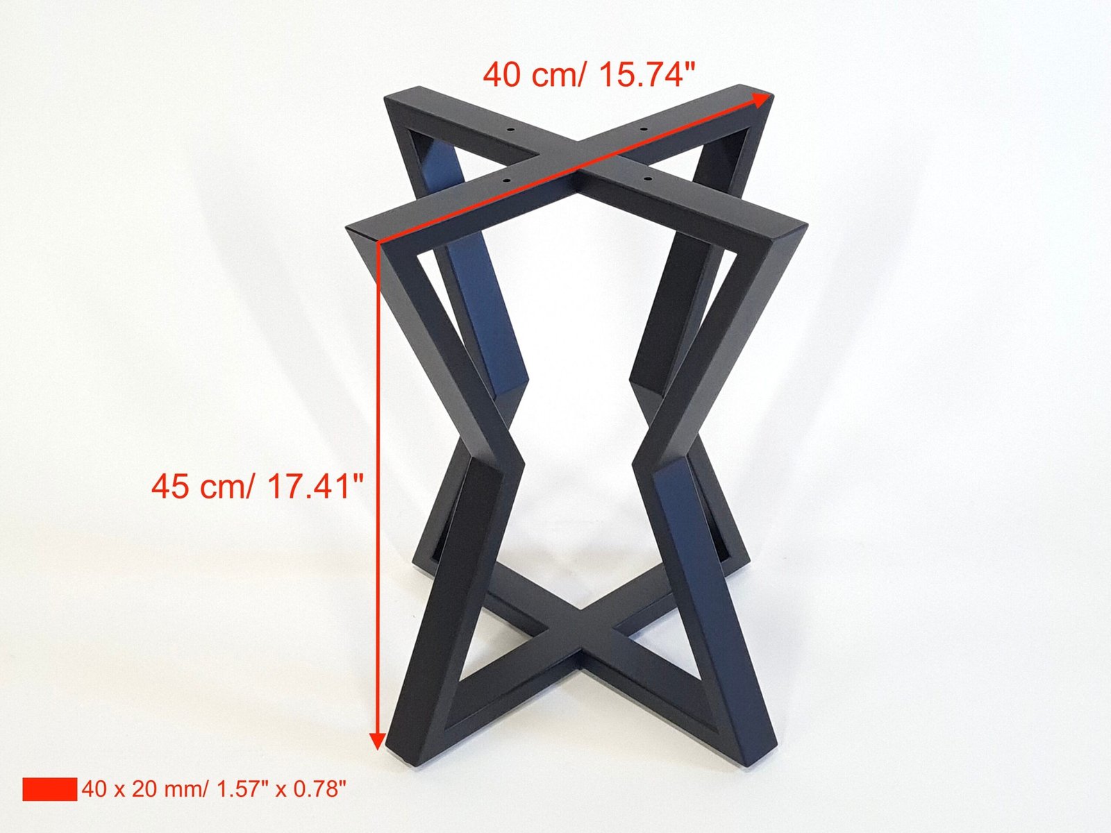 Star 9 coffee table base, view 4