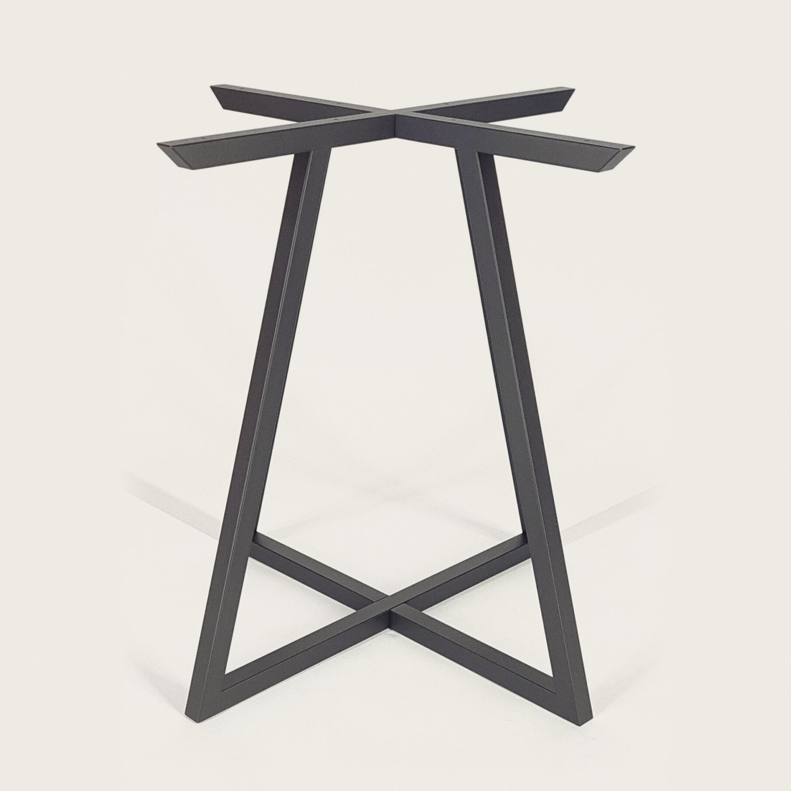 Cross dining table base, view 3