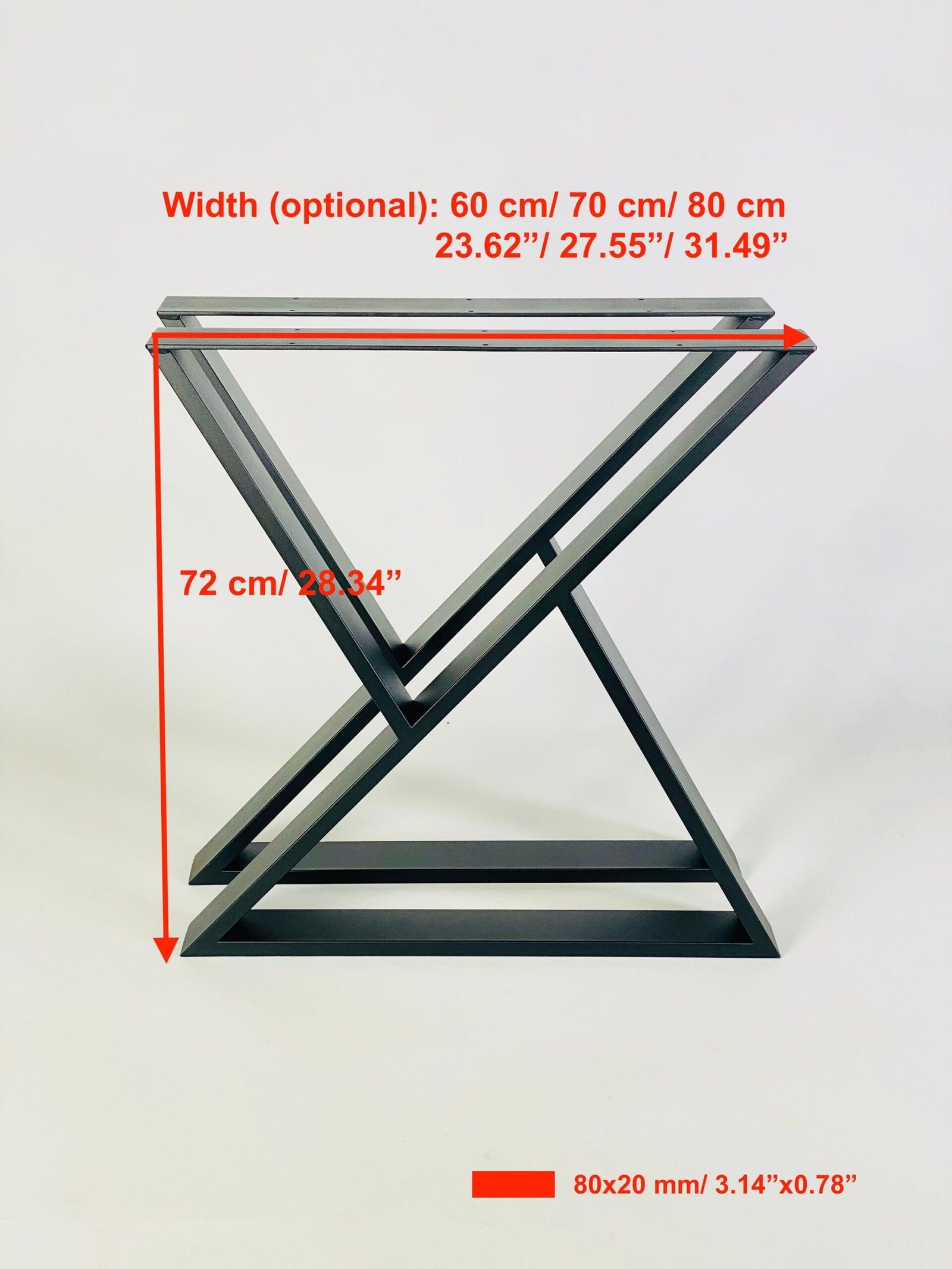 Sandtimer desk table legs, view 5