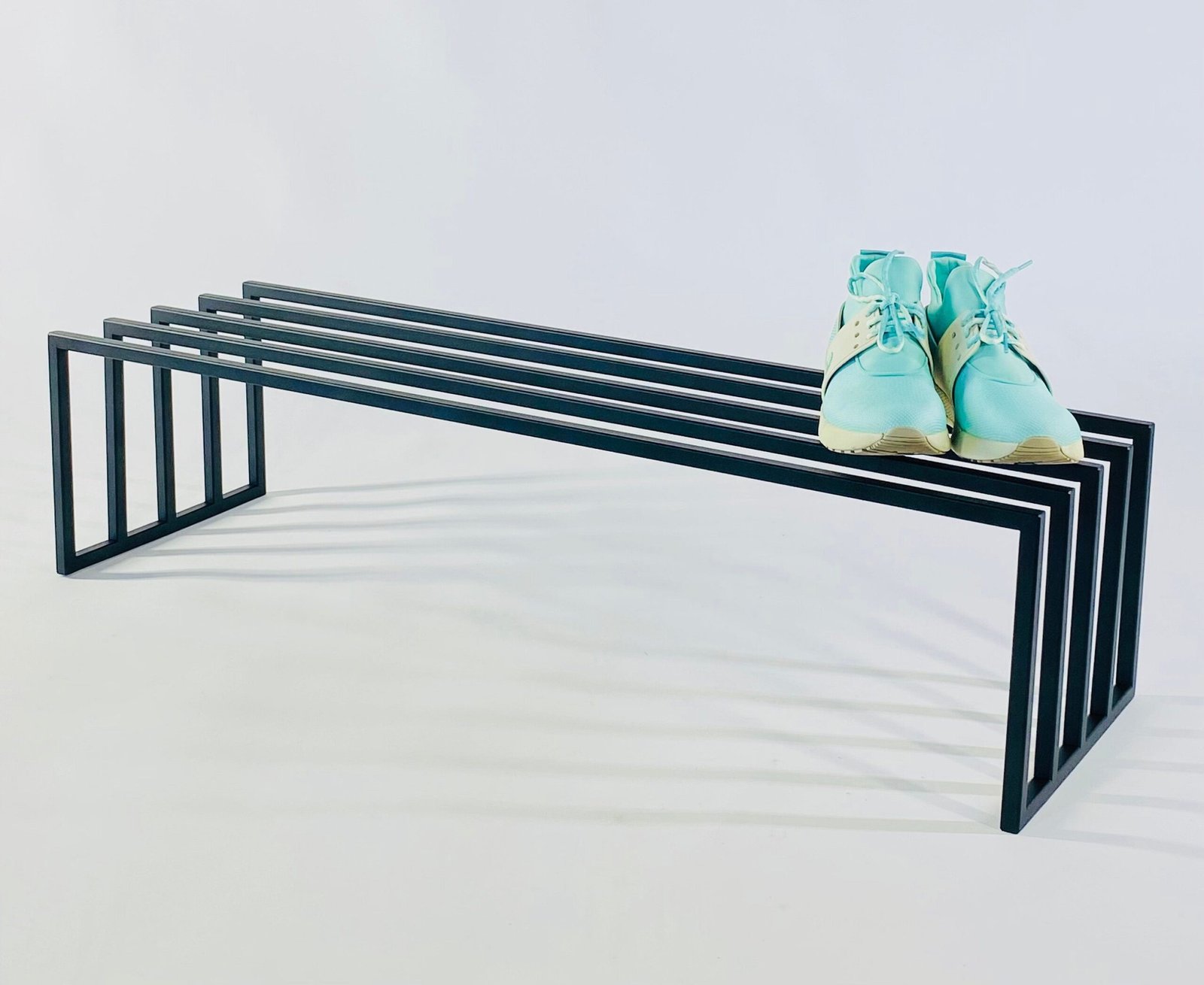 Modern free standing shoe rack