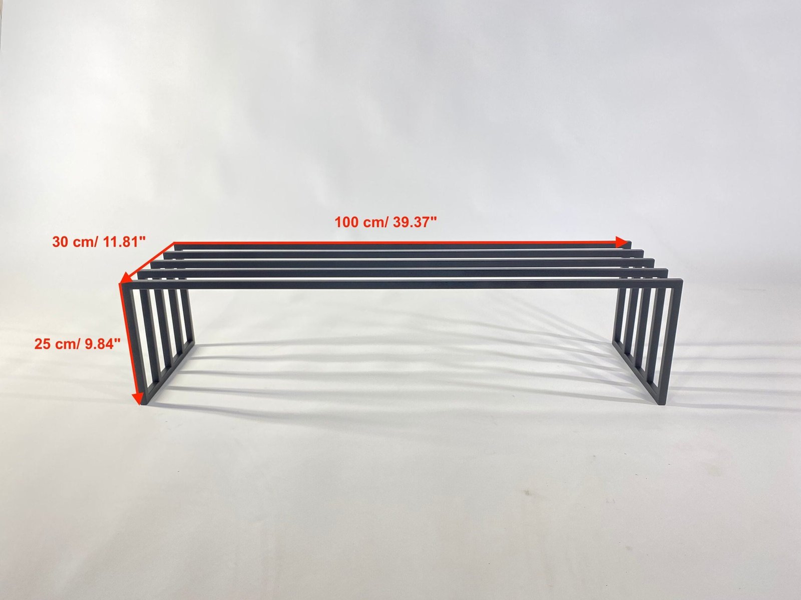 Modern free standing shoe rack, view 3
