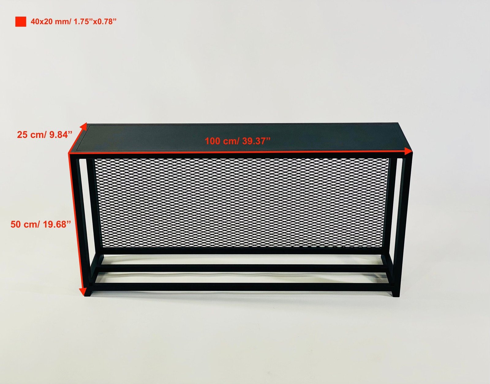 Black Alder horizontal firewood rack, view 2