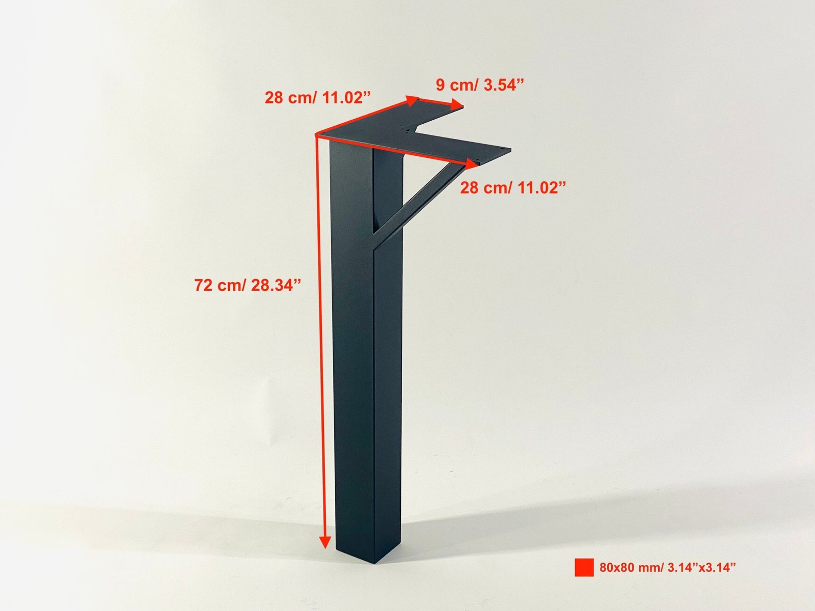 Foury desk table legs, view 4