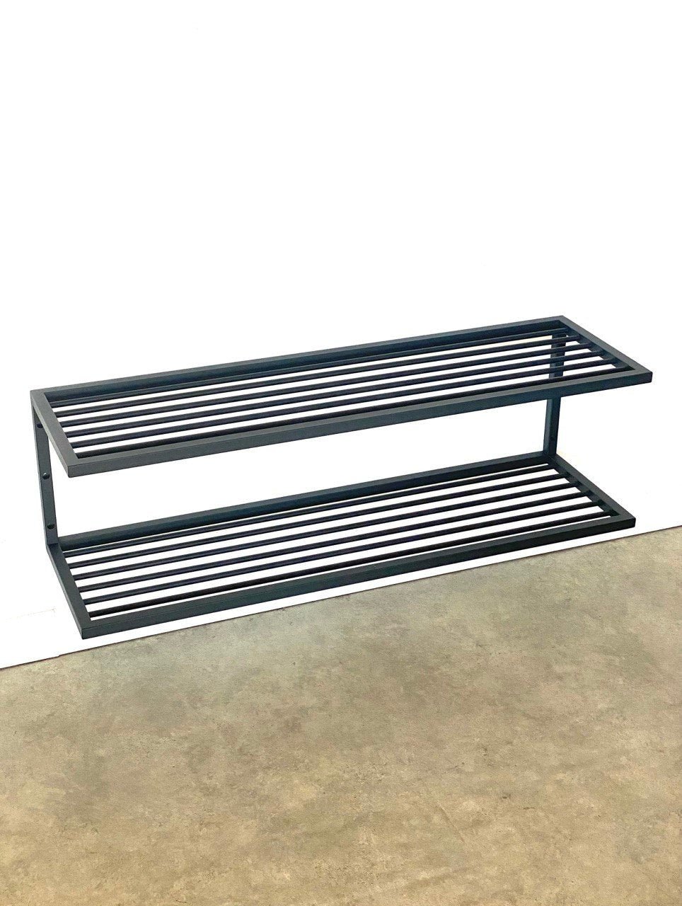 Modern 2 wall mounted shoe rack, view 4