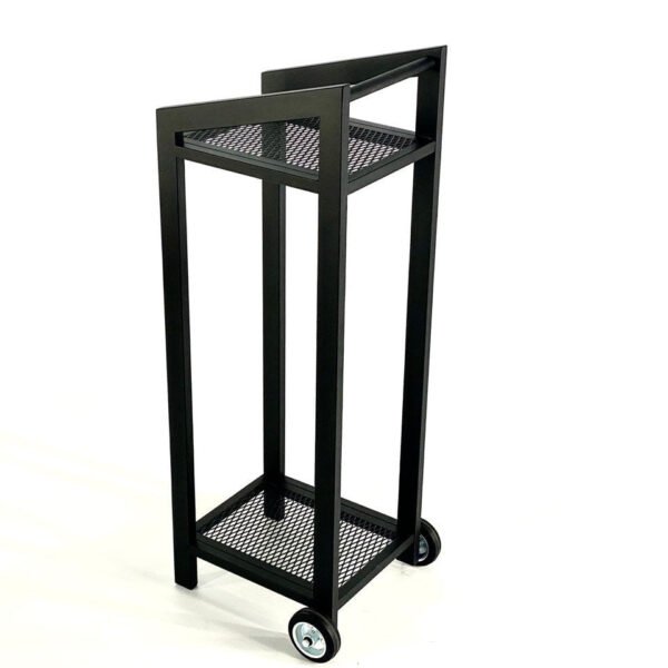 Sam movable firewood rack with wheels