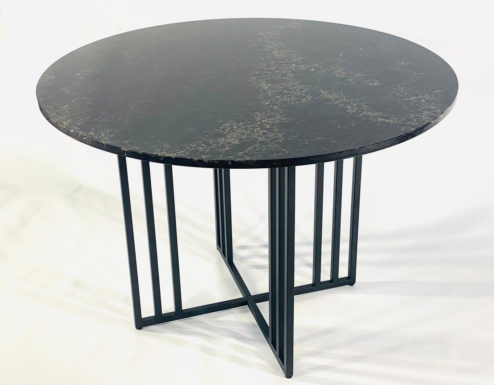 Thin L dining table base, view 4