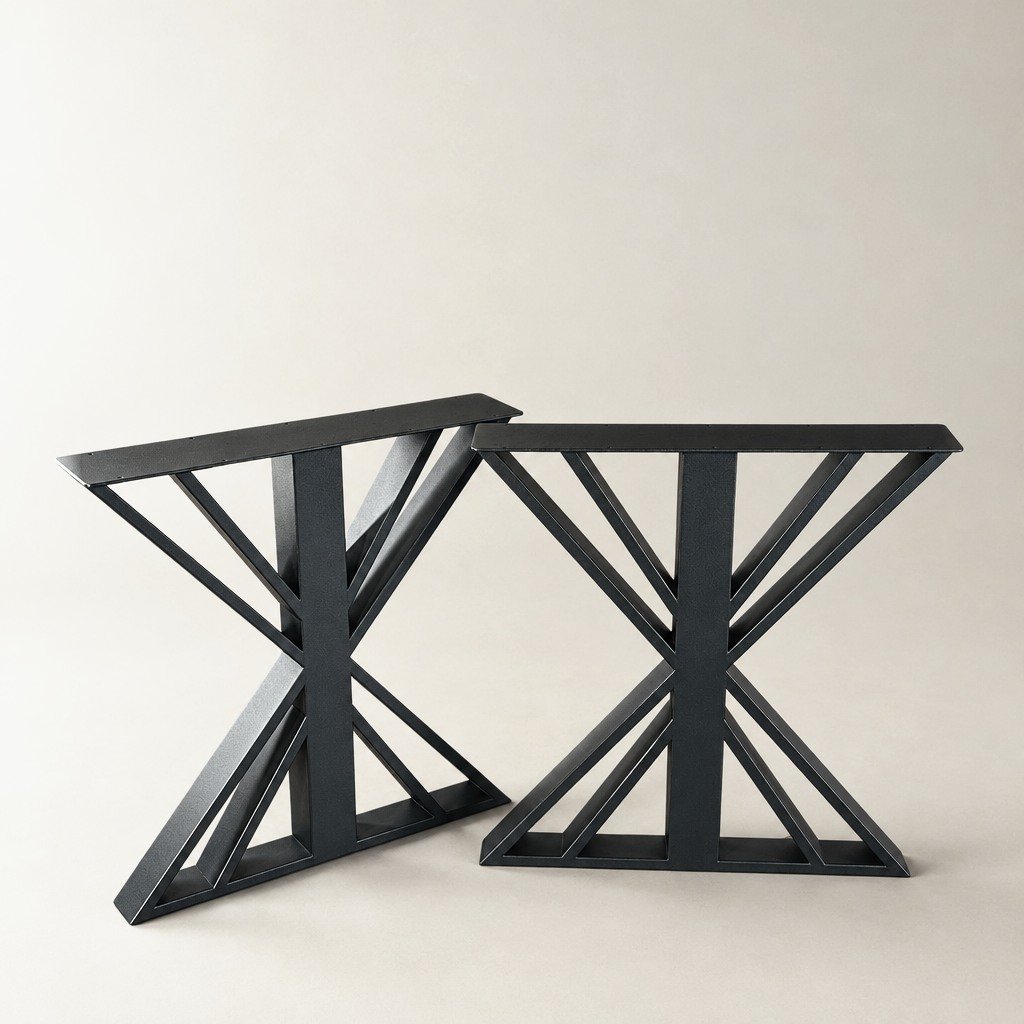 Farmhouse desk table legs, view 3